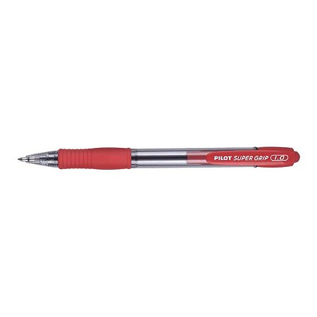 Caneta Esferográfica Super Grip 1.0 Vermelha Pilot