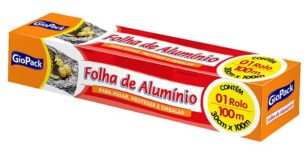 Folha de Alumínio Rolo 30x100m