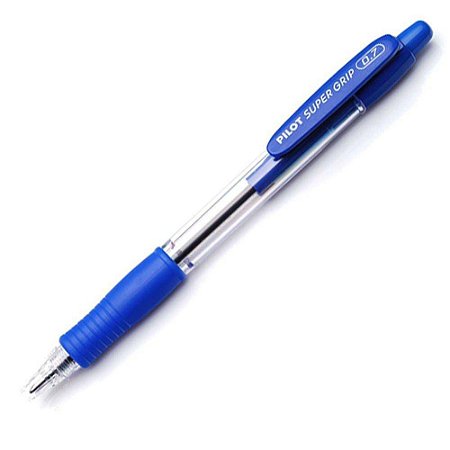 Caneta Esferográfica Super Grip 0.7 Azul Pilot