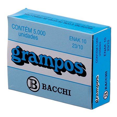 Grampo Galvanizado 23/10 Bacchi c/5000