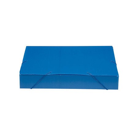 Pasta Escolar 55mm Polionda Azul