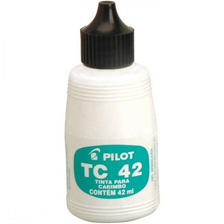 Tinta Carimbo 40ml Preta Pilot