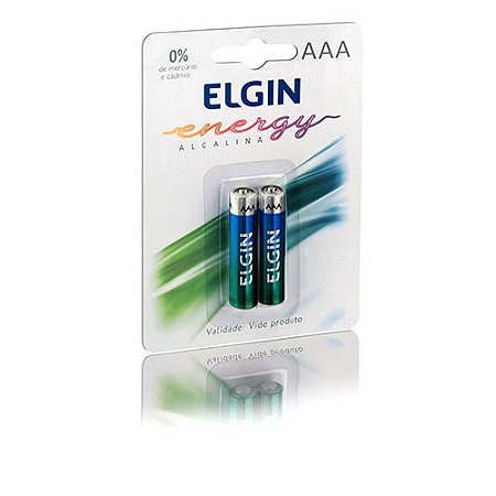 Pilha AAA Alcalina Elgin