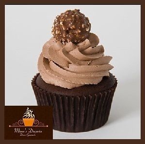 Ferrero Rocher com Nutella "cupcake gourmet"