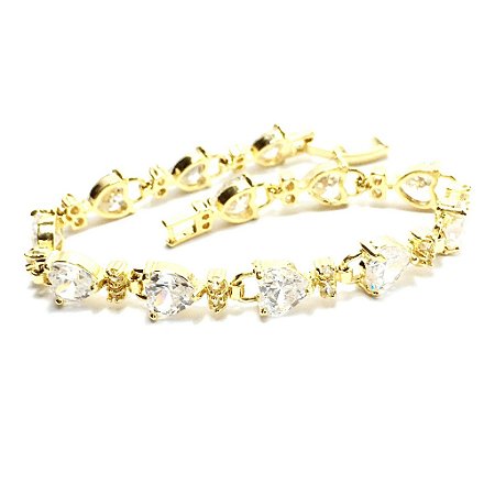 Pulseira Corações *Semi Jóia