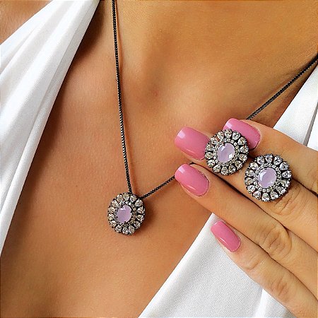 Conjunto Oval *Semi Jóia