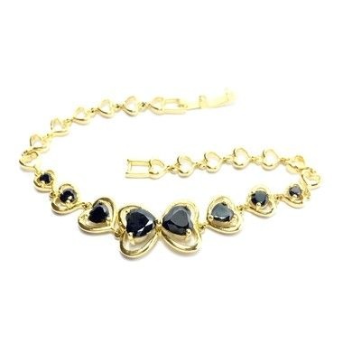 Pulseira Corações *Semi Jóia