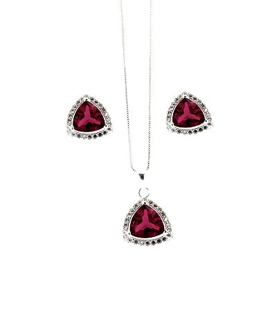 Conjunto Colar & Brinco *Prata925