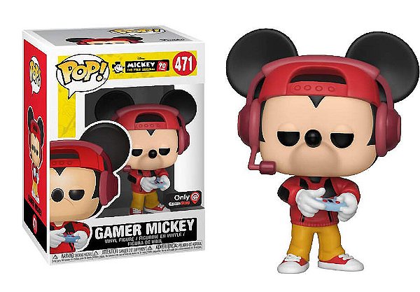 Funko Pop Disney Mickeys 90th Gamer Mickey Exclusivo 471 Toy