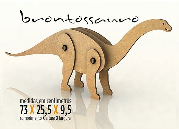 Animaldeiras Dino Brontossauro sem Adesivo