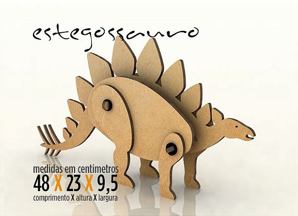 Animaldeiras Estegossauro sem Adesivo
