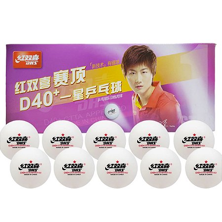 10 Bolas Ping Pong DHS 1 Estrela D40+ New Material Pro Ittf