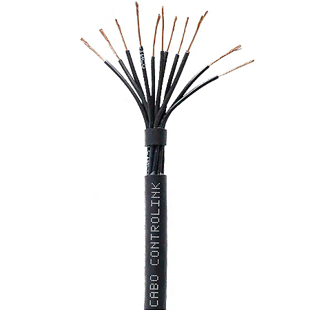 CABO DE CONTROLE E COMANDO DATALINK 12X05 MM² CL5 PVC/A 500V SB PVC ST1 PRETO