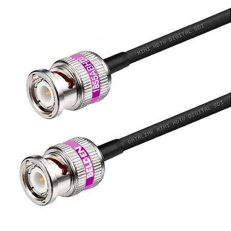 Cabo Jumper Datalink SDI Mini HDTV / UHDTV Digital 6G com Conector Belden 1855A
