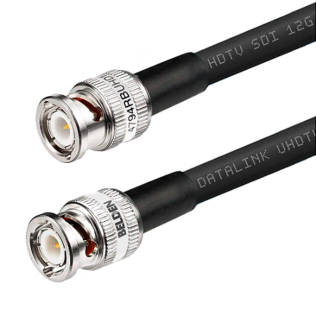 Cabo Jumper UHDTV SDI 12G com Conector Belden 4794R -  para 4K e 8K