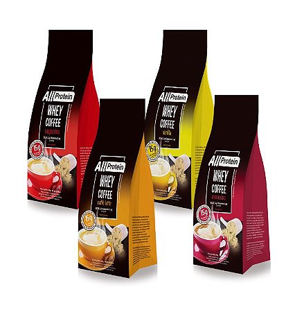 4 Pacotes de 300g de Coffee um de cada Sabor - 1200g