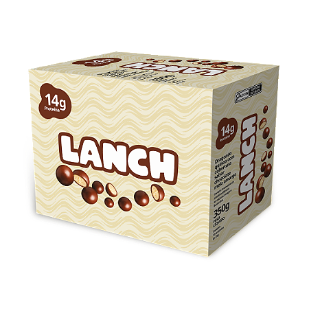 1 Caixa de Drageado Proteico de Quinoa com Chocolate - Lanch - 10 Unidades de 35g - 350g