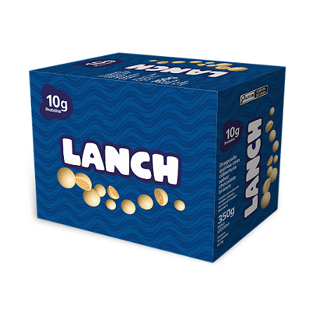 1 Caixa de Drageado Proteico de Quinoa com Chocolate Branco - Lanch - 10 Unidades de 35g - 350g