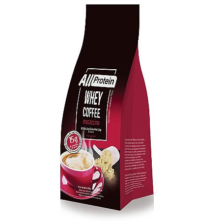 1 Pacote de Whey Coffee Mocaccino 300g (12 doses) - All Protein