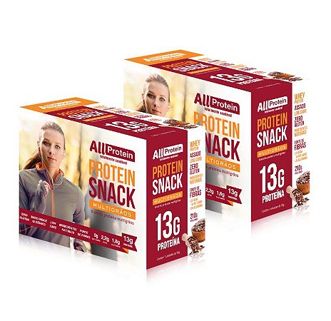 2 Caixas de Protein Snack MultiGrãos All Protein 14 unidades de 30g - 420g