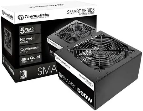 FONTE THERMALTAKE 500W 80PLUS WHITE SMART PS-SPD-0500NPCWBZ-W