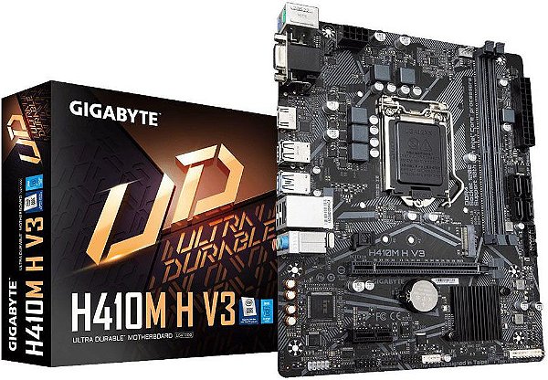 PLACA MÃE INTEL GIGABYTE H410M H V3 DDR4 LGA1200