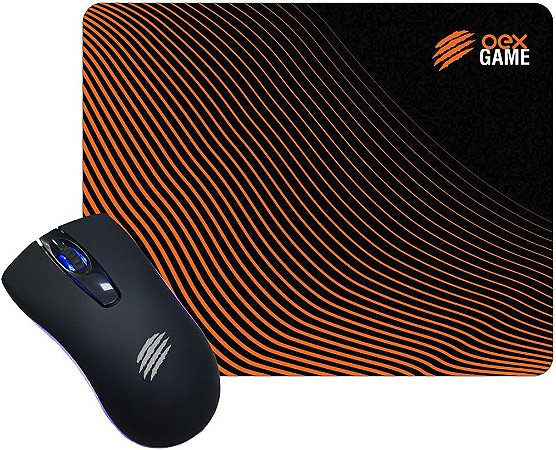 KIT MOUSE OEX WAVE 2400DPI + MOUSEPAD 290X230MM MC105