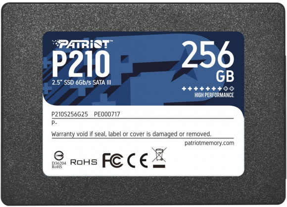 SSD PATRIOT 256GB G210 SATA III P210S256G25