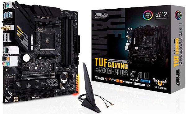 PLACA MÃE AMD ASUS TUF GAMING B550M-PLUS WIFI II DDR4 AM4