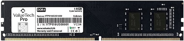 MEMÓRIA DESKTOP 16GB 2666MHZ DDR4 VALUETECH PRO