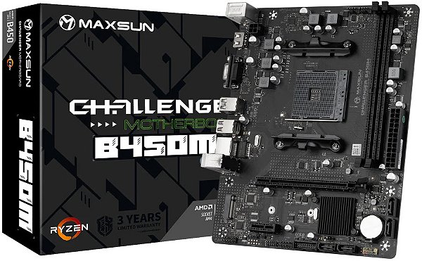 PLACA MÃE AMD MAXSUN B450M MS-CHALLENGER DDR4 AM4