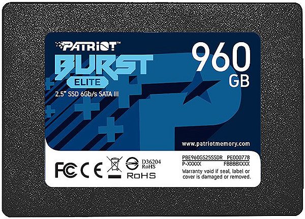 SSD PATRIOT 960GB BURST ELITE SATA III PBE960GS25SSDR