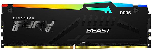 MEMÓRIA 16GB DDR5 5600MHZ KINGSTON FURY BEAST RGB