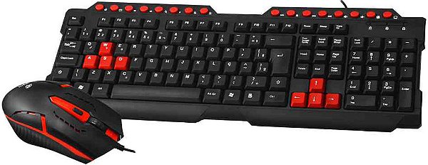KIT C3TECH GAMER TECLADO + MOUSE 1200DPI GK-20BK