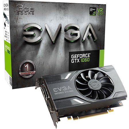 PLACA DE VÍDEO EVGA GEFORCE GTX 1060 3GB DDR5 - SEMINOVA