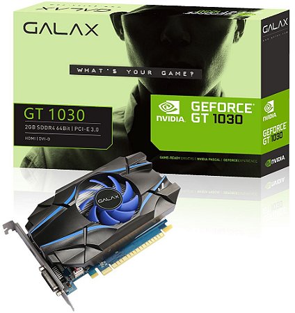 PLACA DE VÍDEO GALAX GEFORCE GT 1030 2GB DDR4