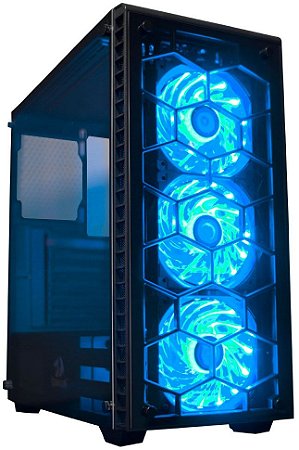 GABINETE REDRAGON DIAMOND STORM 3 COOLERS LED RGB CA903