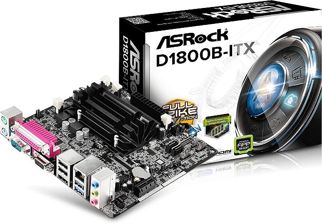 PLACA MÃE ASROCK D1800B-ITX DUAL CORE J1800 2.41GHZ DDR3