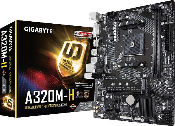 PLACA MÃE AMD GIGABYTE A320M-H DDR4 AM4