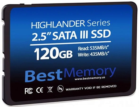 SSD 120GB BEST MEMORY HIGHLANDER SATA III BTSDA-120G-535