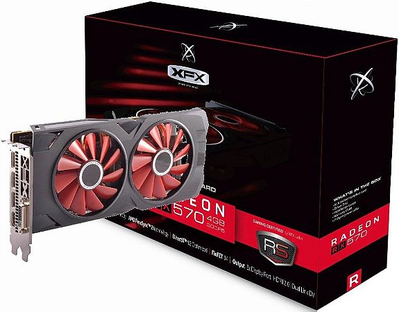 PLACA DE VÍDEO XFX AMD RADEON RX 570 4GB GDDR5 256BITS