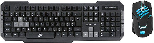 KIT OEX COMBO BRAVE TECLADO + MOUSE 3200DPI TM303