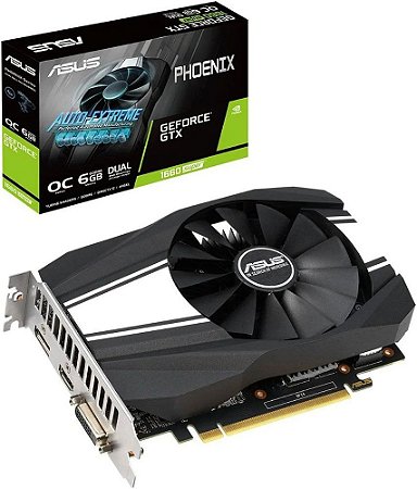 PLACA DE VÍDEO ASUS PHOENIX GEFORCE GTX 1660 SUPER OC 6GB GDDR6 192BITS