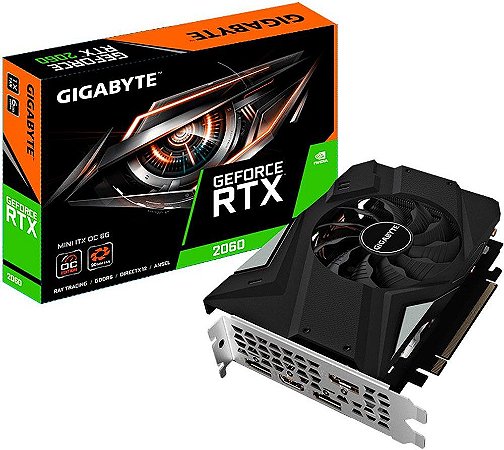 PLACA DE VÍDEO GIGABYTE GEFORCE RTX 2060 OC 6GB GDDR6 192BITS