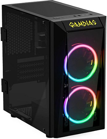 GABINETE GAMDIAS TALOS E1 RGB - 02 COOLERS INCLUSO