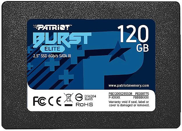 SSD PATRIOT 120GB BURST ELITE SATA III PBE120GS25SSDR