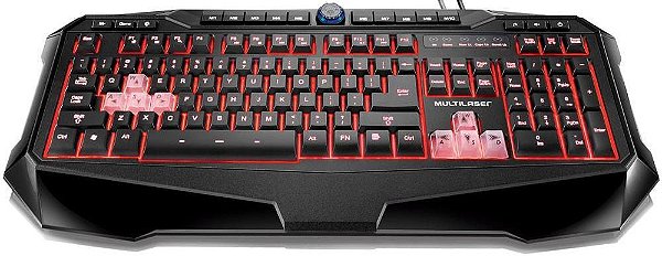 TECLADO GAMER MULTILASER WARRIOR 3 CORES TC167