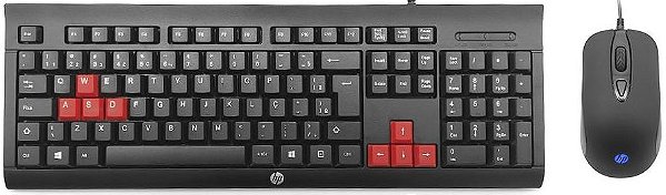 KIT HP TECLADO + MOUSE 1600DPI KM100 9XW74AA#AC4