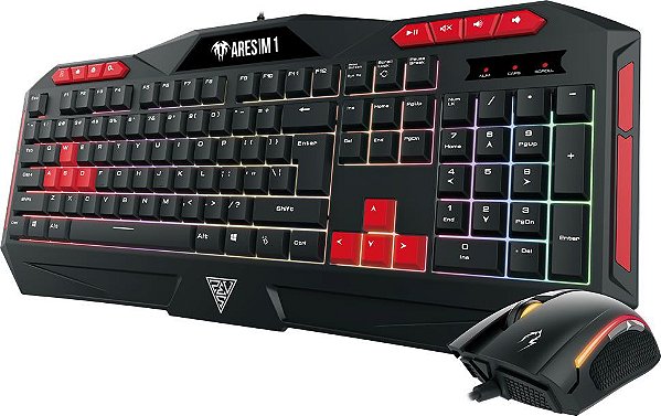 KIT GAMDIAS COMBO TECLADO ARES M1 + MOUSE ZEUS E2 3200DPI