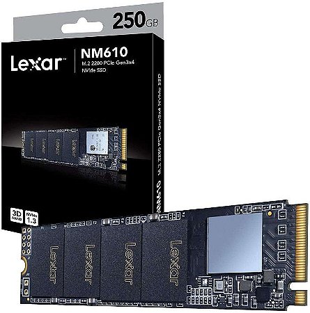 SSD 250GB NVME LEXAR M.2 2280 LNM610-250RBNA